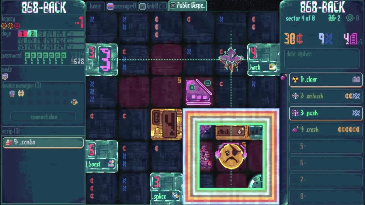868-BACK atgaivina klasikinį kiberpanko roguelike'ą naujoje, prieinamesnėje versijoje