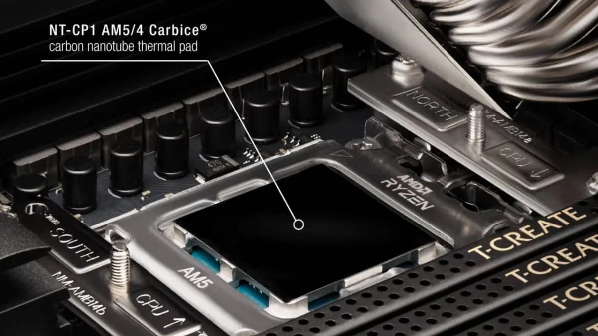Noctua ir Carbice kuria carbon nanotube thermal pad'ą AMD Ryzen procesoriams