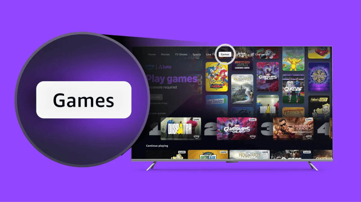 Amazon Luna dabar prieinama nemokamai tiesiai per Prime Video Fire TV įrenginiuose