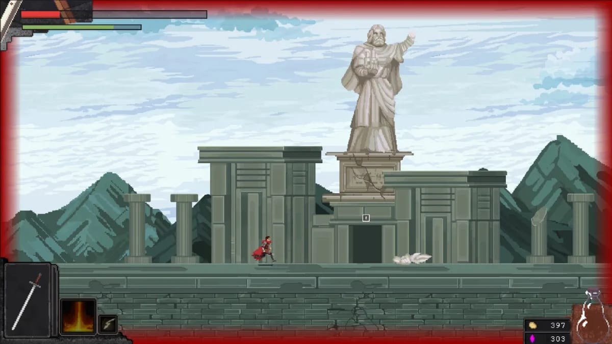 Rubinite is a dark fantasy boss rush where a knife-wielding princess dismantles monsters one weak point at a time