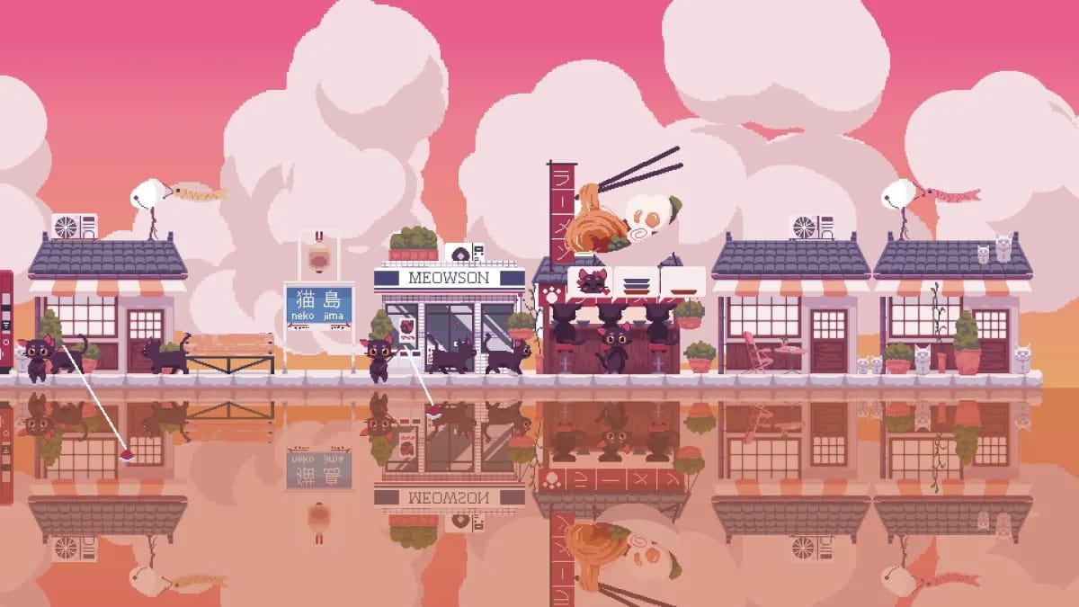 Cat Isle yra cozy stiliaus Animal Crossing tipo simuliatorius, kurio jums reikia šią vasarą