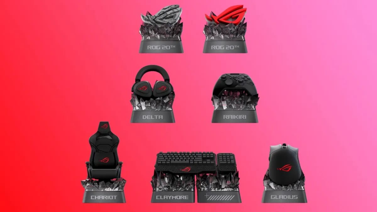 Asus ROG išleidžia mystery loot box'us su miniatiūriniais keycap'ais