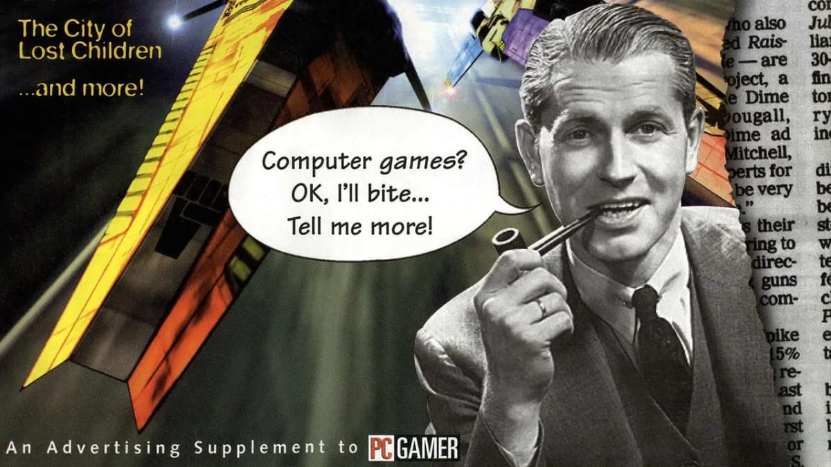 1996 m. Sony reklama žadėjo, kad PC žaidimai „niekada nebebus tokie patys“