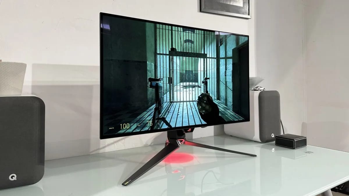 Asus ROG Swift PG32UCWM apžvalga: Tandem OLED su RGB-stripe, paaukojantis ryškumą dėl tikslumo