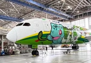 ANA's New Pokemon Jet Celebrates 30 Years With Themed Cups, Napkins, and In-Flight Movies