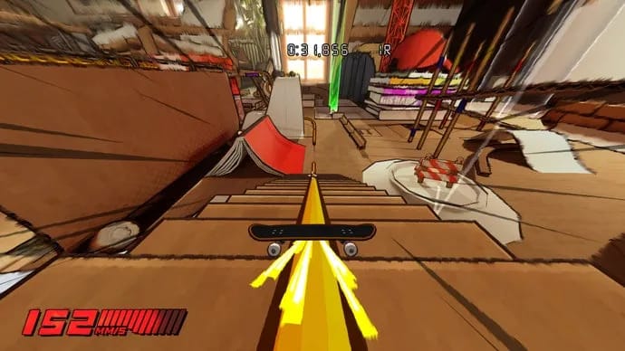 Stuntboost is a first-person Tech Deck platformer out now on Steam