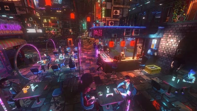 Išleistas „Nivalis Nights“ – valdykite ramenų barą ir tyrinėkite vokselinį kiberpanko miestą