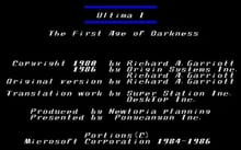 Ultima I: The First Age of Darkness